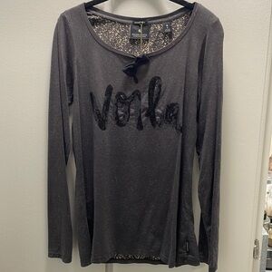 NWT Scotch & Soda Maison Scotch Voila Sequin Long Sleeve Tee